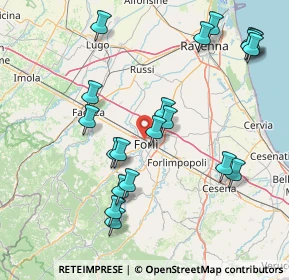 Mappa Via Pelacano, 47122 Forlì FC, Italia (17.693)