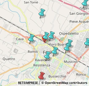 Mappa Via Pelacano, 47122 Forlì FC, Italia (2.11182)
