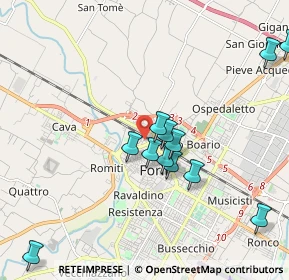 Mappa Via Pelacano, 47122 Forlì FC, Italia (2.05083)