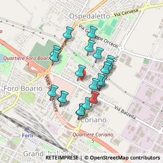 Mappa Via U. Comandini, 47122 Forlì FC, Italia (0.3845)
