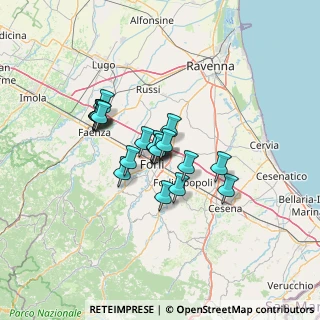 Mappa Via U. Comandini, 47122 Forlì FC, Italia (9.456)
