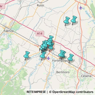 Mappa Via U. Comandini, 47122 Forlì FC, Italia (5.19929)