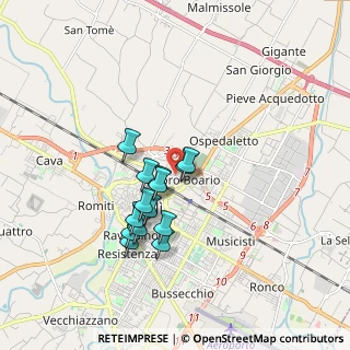 Mappa Via Monte Limar, 47122 Forlì FC, Italia (1.43429)