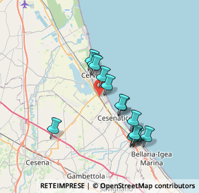 Mappa Via dei Cosmonauti, 48015 Cervia RA, Italia (6.36429)