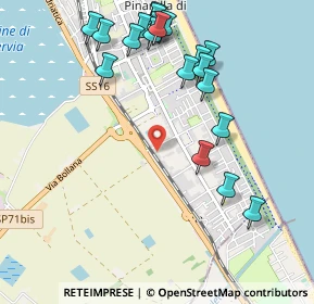 Mappa Via dei Cosmonauti, 48015 Cervia RA, Italia (1.182)