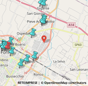 Mappa Via Augusto Righi, 47122 Forlì FC, Italia (2.82)