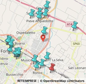 Mappa Via Augusto Righi, 47122 Forlì FC, Italia (2.5995)