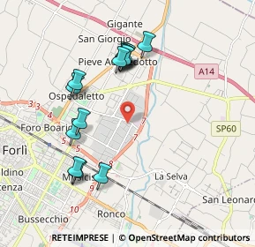 Mappa Via Augusto Righi, 47122 Forlì FC, Italia (1.89429)