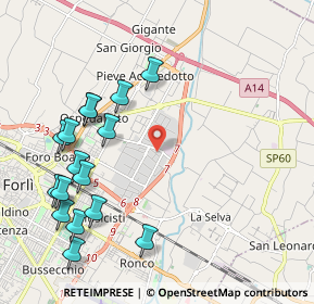 Mappa Via Augusto Righi, 47122 Forlì FC, Italia (2.43625)