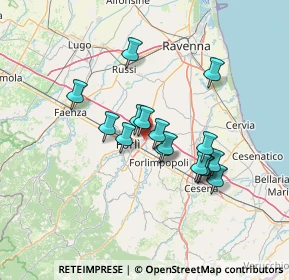 Mappa Via Augusto Righi, 47122 Forlì FC, Italia (11.24063)