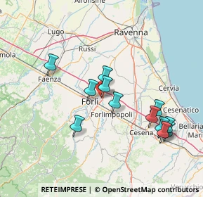 Mappa Via Augusto Righi, 47122 Forlì FC, Italia (14.50417)