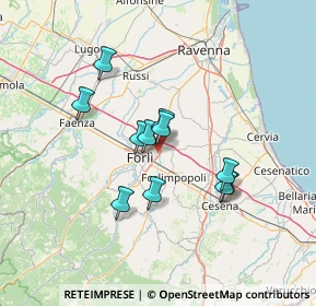 Mappa Via Augusto Righi, 47122 Forlì FC, Italia (11.10727)