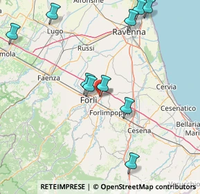 Mappa Via Augusto Righi, 47122 Forlì FC, Italia (20.84364)