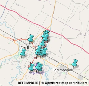 Mappa Via Augusto Righi, 47122 Forlì FC, Italia (3.20857)