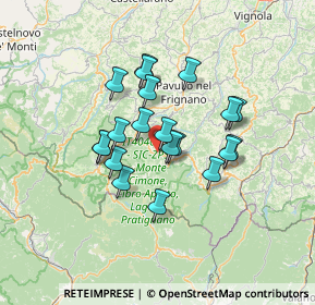 Mappa Via delle Ville, 41029 Sestola MO, Italia (10.786)