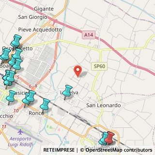 Mappa Via dei Senoni, 47100 Forlì FC, Italia (3.799)