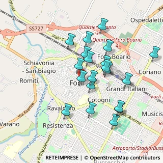 Mappa Via Antonio Fratti, 47121 Forlì FC, Italia (0.874)