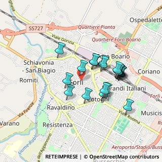 Mappa Via Antonio Fratti, 47121 Forlì FC, Italia (0.7725)