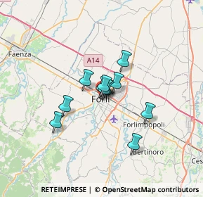 Mappa Via dei Filergiti, 47121 Forlì FC, Italia (4.10455)