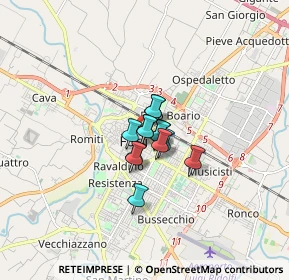 Mappa Piazzetta Pagano Mario, 47121 Forlì FC, Italia (0.73308)