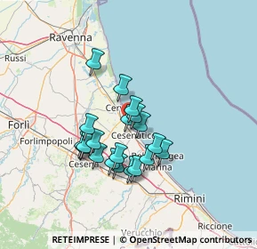 Mappa Via Sicilia, 48015 Cervia RA, Italia (10.8825)