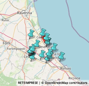 Mappa Via Sicilia, 48015 Cervia RA, Italia (10.75722)