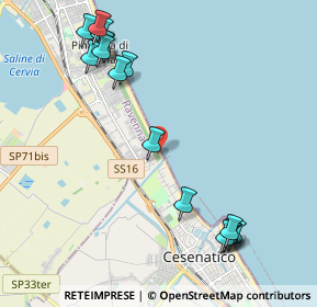 Mappa Via Arenile Demaniale, 47042 Cesenatico FC, Italia (2.55875)