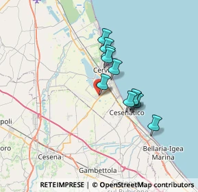 Mappa Via delle Industrie, 48015 Cervia RA, Italia (5.31545)