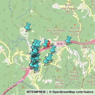 Mappa A10 Genova - Ventimiglia, 17024 Vezzi Portio SV, Italia (0.864)