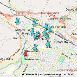 Mappa Via delle Torri, 47121 Forlì FC, Italia (0.65833)