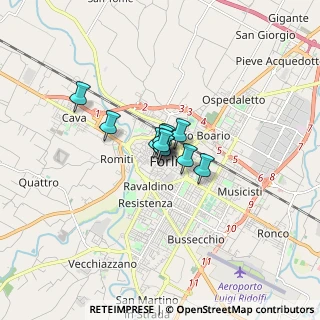 Mappa Via delle Torri, 47121 Forlì FC, Italia (0.68182)