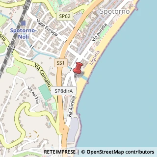 Mappa Strada Statale 1 Via Aurelia, 2, 17028 Spotorno, Savona (Liguria)