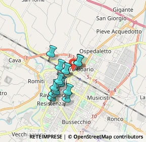 Mappa Via Col di Lana, 47122 Forlì FC, Italia (1.28929)