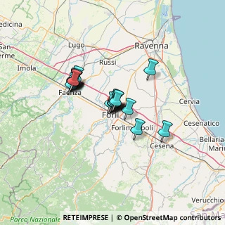 Mappa Via Col di Lana, 47122 Forlì FC, Italia (9.1695)