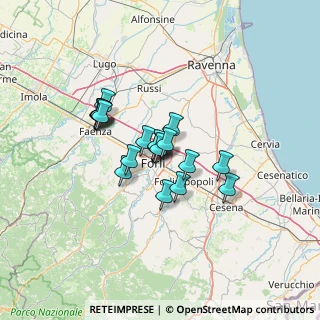 Mappa Via Giani Felice, 47122 Forlì FC, Italia (9.333)