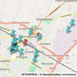 Mappa Via Giani Felice, 47122 Forlì FC, Italia (1.3995)