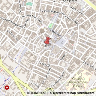 Mappa Via Giorgina Saffi, 5, 47121 Forlì, Forlì-Cesena (Emilia Romagna)