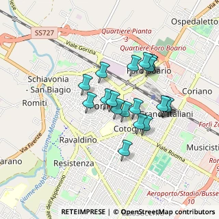 Mappa Via Lazzaretto, 47121 Forlì FC, Italia (0.729)