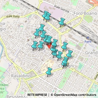 Mappa Via Lazzaretto, 47121 Forlì FC, Italia (0.349)