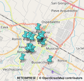 Mappa Piazzale G. Giolitti, 47122 Forlì FC, Italia (1.29467)