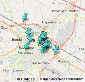Mappa Piazzale G. Giolitti, 47122 Forlì FC, Italia (0.94118)