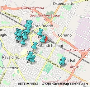 Mappa Piazzale G. Giolitti, 47122 Forlì FC, Italia (1.0045)