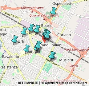 Mappa Piazzale G. Giolitti, 47122 Forlì FC, Italia (0.5845)