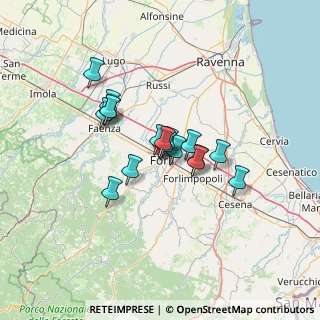Mappa Via Giuditta Tavani Arquati, 47121 Forlì FC, Italia (9.52647)