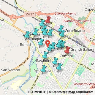 Mappa Via Giuditta Tavani Arquati, 47121 Forlì FC, Italia (0.7145)