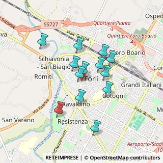 Mappa Via Giuditta Tavani Arquati, 47121 Forlì FC, Italia (0.73154)