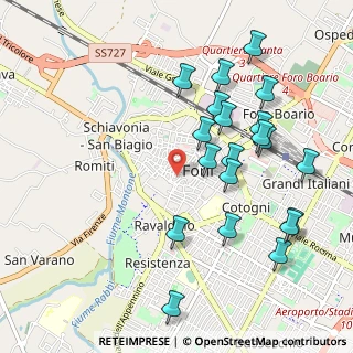Mappa Via Giuditta Tavani Arquati, 47121 Forlì FC, Italia (1.098)