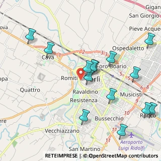 Mappa Via Giova, 47121 Forlì FC, Italia (2.34429)