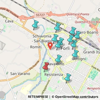 Mappa Via Giova, 47121 Forlì FC, Italia (0.88385)