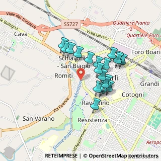 Mappa Viale Salinatore, 47121 Forlì FC, Italia (0.7335)